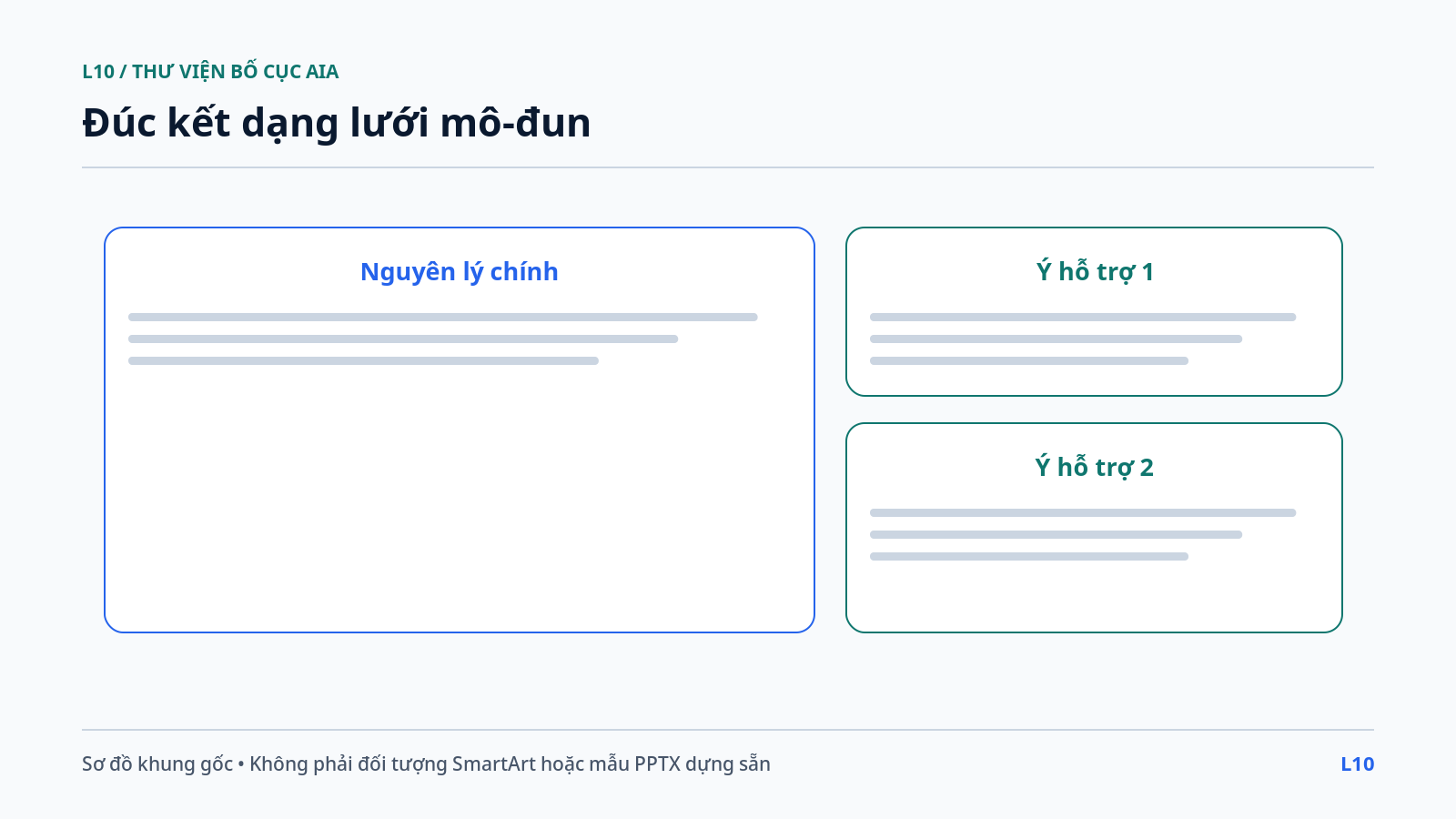 Đúc kết dạng lưới mô-đun
